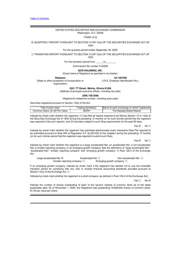 Miniature QCR Holdings
 10-Q Rapport trimestriel 2025 