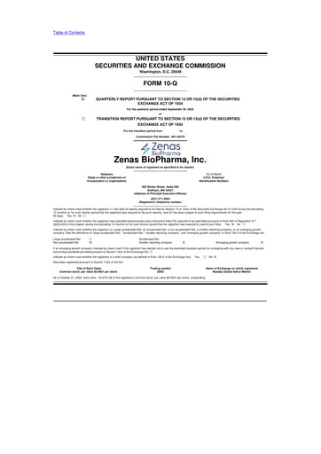 Thumbnail Zenas BioPharma 10-Q Quarterly Report FY 