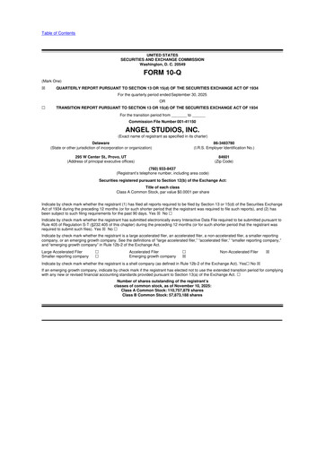 Vorschaubild Angel Studios 10-Q Quartalsbericht 2025 