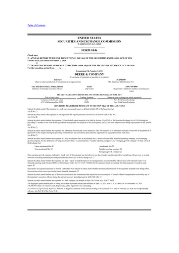 Thumbnail Deere & Company (John Deere) 10-K Annual Report 2025