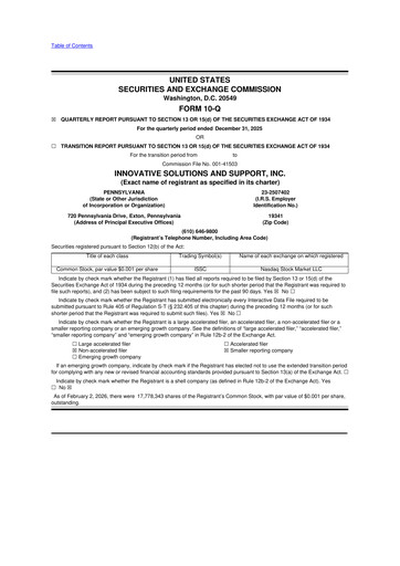 Miniature Innovative Solutions and Support 10-Q Rapport trimestriel 2026 