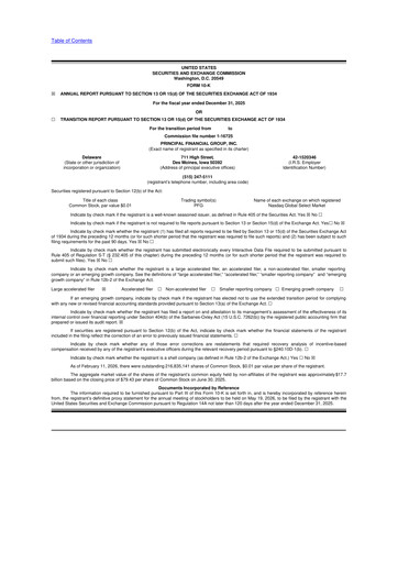 Thumbnail Principal Financial Group 10-K Annual Report 2025