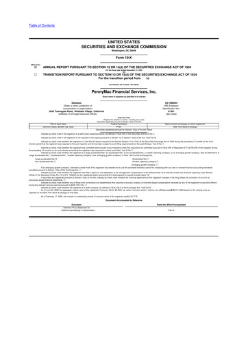 Thumbnail PennyMac Financial Services 10-K Annual Report 2025