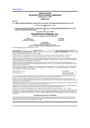 Thumbnail DoubleVerify 10-K Annual Report 2025