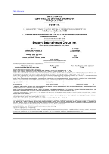 Vorschaubild Seaport Entertainment Group 10-K Jahresbericht 2025