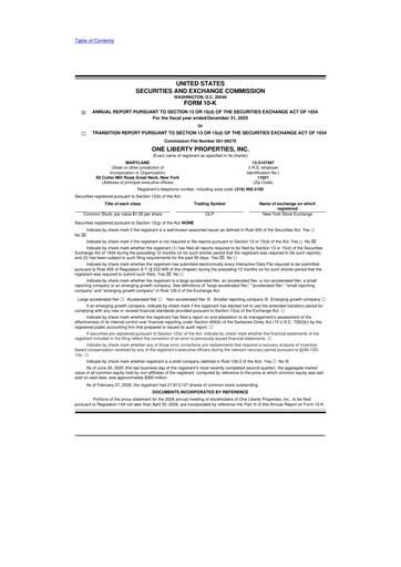 Thumbnail One Liberty Properties 10-K Annual Report 2025