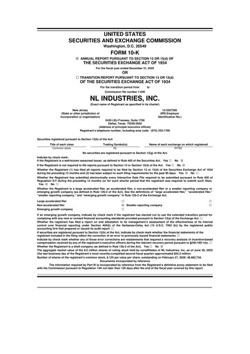 Thumbnail NL Industries 10-K Annual Report 2025
