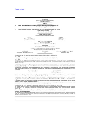 Thumbnail Target Hospitality 10-K Annual Report 2025