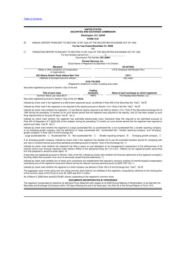 Thumbnail Pioneer Bancorp 10-K Annual Report 2025