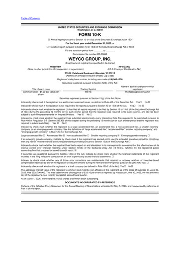 Thumbnail Weyco Group 10-K Annual Report 2025