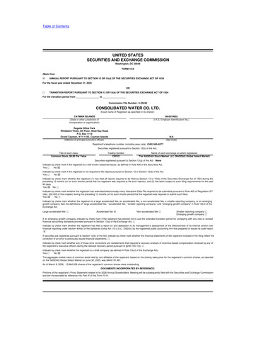 Thumbnail Consolidated Water 10-K Annual Report 2025
