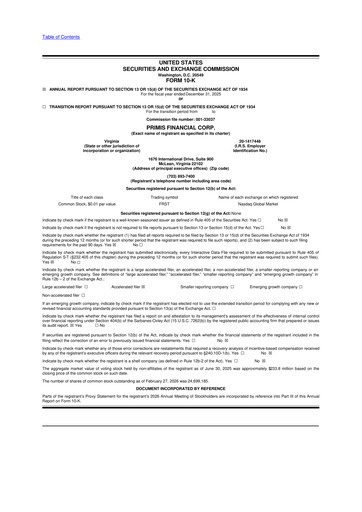 Thumbnail Primis Financial 10-K Annual Report 2025