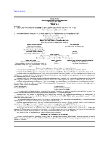 Thumbnail The Metals Company 10-K Annual Report 2025