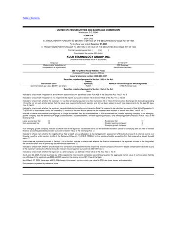 Thumbnail KULR Technology Group 10-K Annual Report 