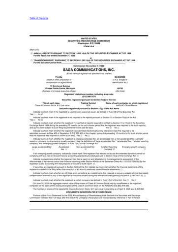 Thumbnail Saga Communications 10-K Annual Report 