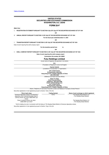 Thumbnail Futu Holdings 20-F Annual Report 