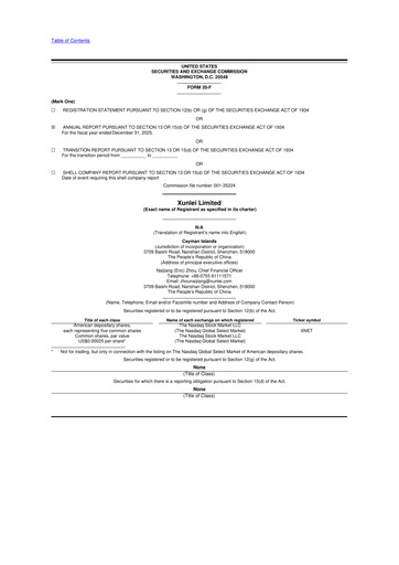 Thumbnail Xunlei 20-F Annual Report 