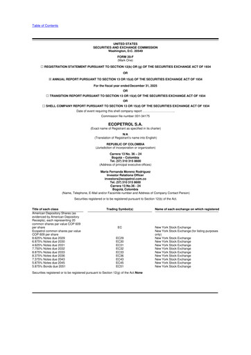 Thumbnail Ecopetrol 20-F Annual Report 