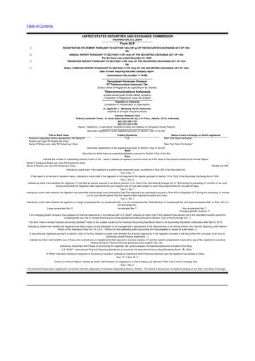 Thumbnail Telkom Indonesia 20-F Annual Report 