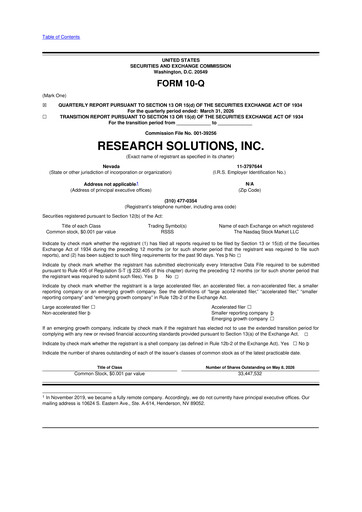 Thumbnail Research Solutions 10-Q Quarterly Report FY2026 
