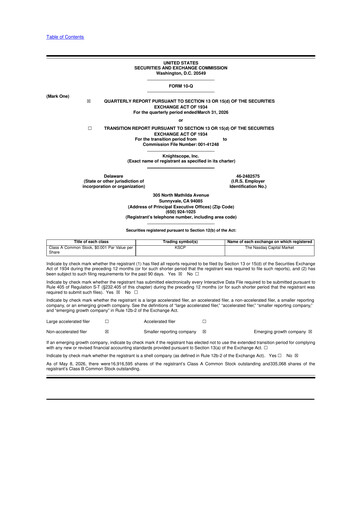 Thumbnail Knightscope 10-Q Quarterly Report FY2026 