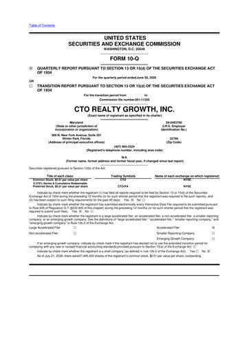 Thumbnail CTO Realty Growth 10-Q Quarterly Report FY2026 