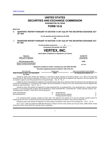Thumbnail Vertex 10-Q Quarterly Report FY2026 
