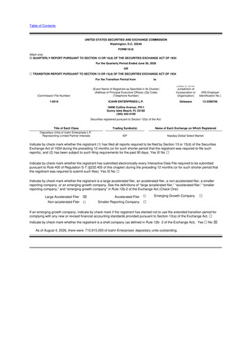 Vorschaubild Icahn Enterprises
 10-Q Quartalsbericht 2026 