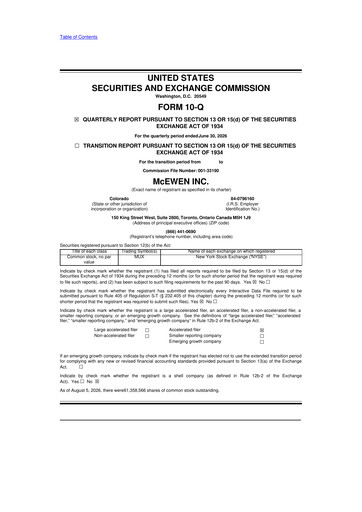 Thumbnail McEwen Mining 10-Q Quarterly Report FY2026 