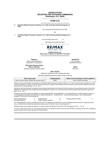 Thumbnail RE/MAX Holdings 10-Q Quarterly Report FY2026 