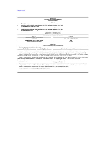 Thumbnail The ONE Group Hospitality 10-Q Quarterly Report FY2026 