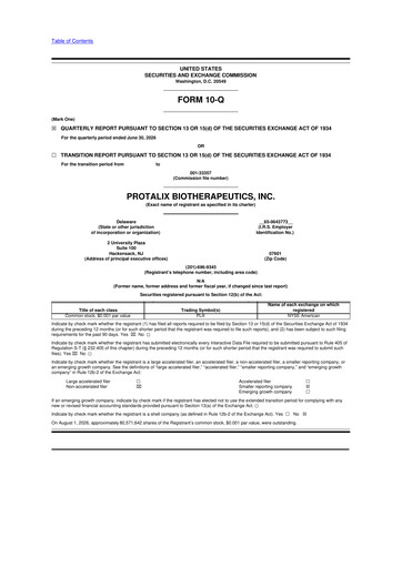 Vorschaubild Protalix BioTherapeutics
 10-Q Quartalsbericht 2026 
