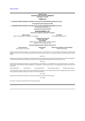 Vorschaubild Epsilon Energy 10-Q Quartalsbericht 2026 