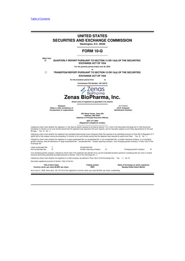 Vorschaubild Zenas BioPharma 10-Q Quartalsbericht 2026 