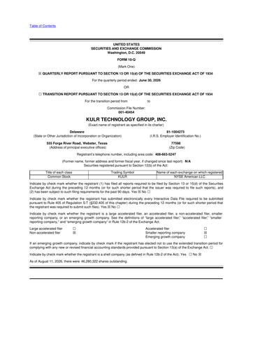 Thumbnail KULR Technology Group 10-Q Quarterly Report FY2026 