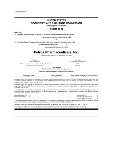 Thumbnail Petros Pharmaceuticals 10-Q Quarterly Report FY2026 