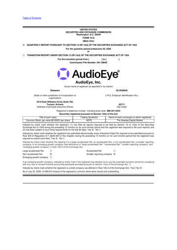 Thumbnail AudioEye 10-Q Quarterly Report FY2026 