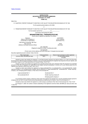 Thumbnail BrainStorm Cell Therapeutics 10-Q Quarterly Report FY2026 