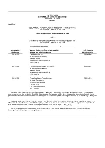 Thumbnail TXNM Energy 10-Q Quarterly Report FY 
