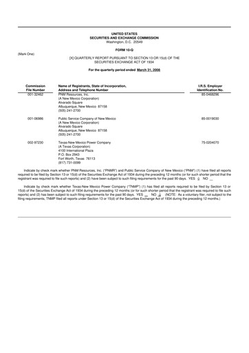 Thumbnail TXNM Energy 10-Q Quarterly Report FY 
