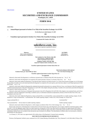 Thumbnail Salesforce 10-K Annual Report 2015