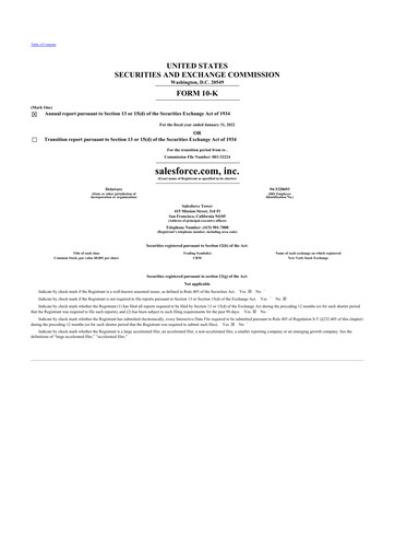 Thumbnail Salesforce 10-K Annual Report 2022