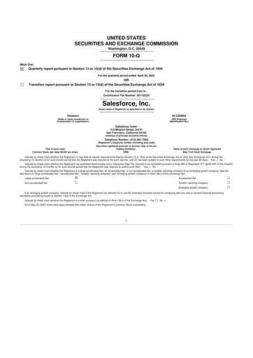 Vorschaubild Salesforce 10-Q Quartalsbericht 2026 