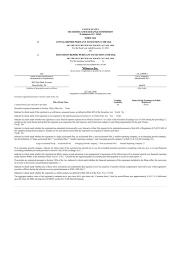 Thumbnail NiSource
 10-K Annual Report 2024