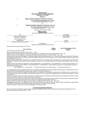 Thumbnail NiSource
 10-K Annual Report 2025