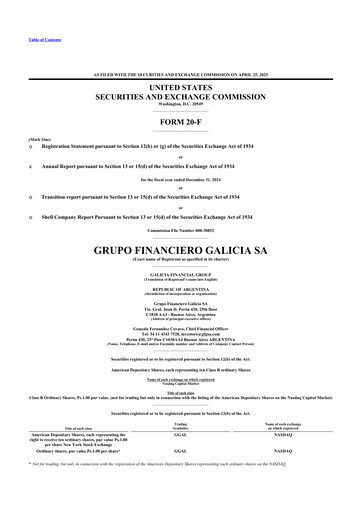 Thumbnail Galicia Financial Group 20-F Annual Report 2024