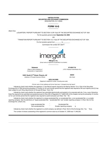 Vorschaubild Crexendo 10-Q Quartalsbericht  
