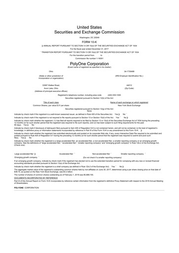 Thumbnail Avient 10-K Annual Report 2017