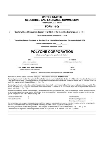 Vorschaubild Avient 10-Q Quartalsbericht 2019 