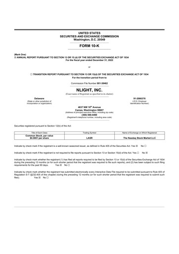 Thumbnail nLIGHT 10-K Annual Report 2022